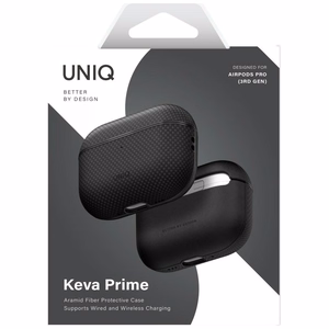 Uniq Keva Prime suojakuori AirPods Pro 3:lle musta