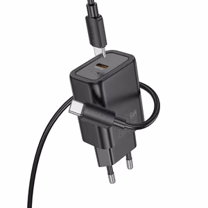 Puhelinlaturi Hoco USB C QC PD 20W + kaapeli USB C - Lightning N60 musta