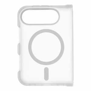 Läpinäkyvä matta Forcell F-Protect 4sD-i Smoke Hybrid Premium suojakuori iPhone Duo -puhelimelle, MagSafe-yhteensopiva