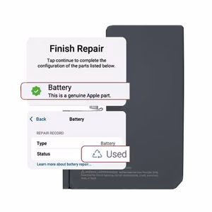 Akku yhteensopiva iPhone 15 Pro Max / itseään diagnosoiva / asetuksissa: käytetty