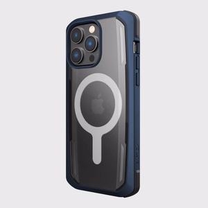 Raptic X-Doria Secure Case iPhone 14 Pro Max MagSafe panssaroitu kansi sininen