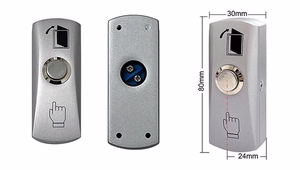 Surface-mounted zinc-alloy exit button, NO/COM