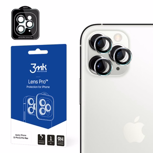3mk Lens Protection Pro kamerasuoja iPhone 11 Pro / 11 Pro Max:lle - hopeinen