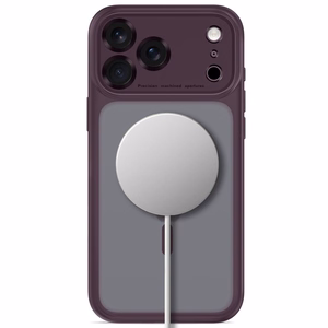 Tech-Protect MagPeak MagSafe CC suojakuori malleille iPhone 18 Pro Max / 17 Pro Max, matta tumma kirsikanvärinen