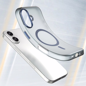 Magneettinen Abrasive iPhone 17 Suojakuori MagSafe-yhteensopiva - Matta Sininen