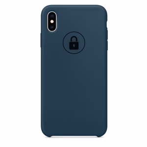 Puhelimen suojakuori silikoni iPhone X (XS) / Pacific Green / pakkauksessa