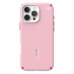 Speck Presidio2 Pro -suojakuori MagSafe- ja ClickLock-tuella iPhone 16 Pro Maxille, Wednesday Pink/Boysenberry Purple