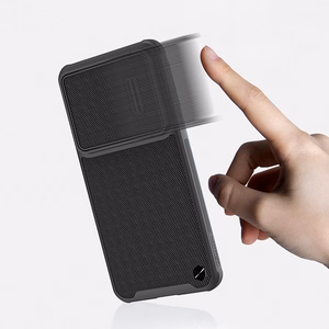 Nillkin Textured S suojakuori Samsung Galaxy S23+:lle panssaroitu kuori kameransuojalla musta