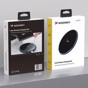 Wozinsky WLI-01Y 15W Qi Induktiivislaturi USB-C Kaapelilla - Musta