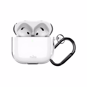 Puro 0.3 Nude case for AirPods 4 transparent