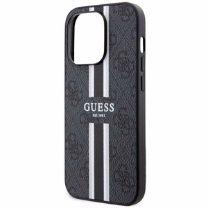 GUESS suojakuori IPHONE 14 Pro Max:lle MagSafe-yhteensopiva GUHMP14XP4RPSK (4G Printed Stripes) musta