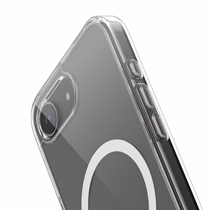Crong Clear MAG Cover MagSafe suojakuori iPhone 17e / 16e -laitteelle, läpinäkyvä