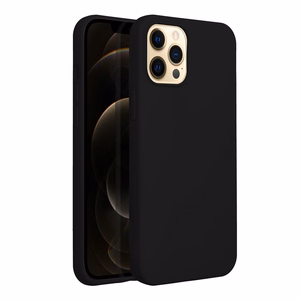 Silikoninen Suojakuori iPhone 12 PRO MAX:lle musta