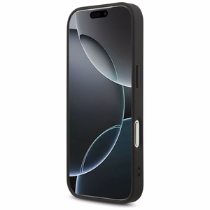 Guess Fixed Glitter Big 4G Suojakuori iPhone 17 Prolle - musta