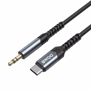 BWOO kaapeli AUX 3.5mm - USB-C BO-AUX066 musta