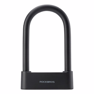 Rockbros 32210818001 SMART pyöränlukko sormenjälkilukijalla ja Bluetooth-yhteydellä - musta