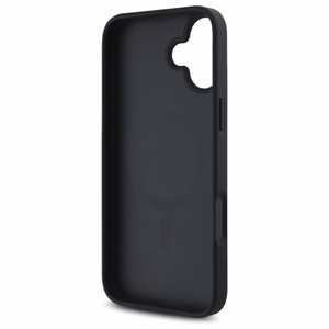Guess GUHMP16SP4ROPEMCK iPhone 16 6.1" Musta/Musta Kova Suojakuori 4G Flowers Print MagSafe