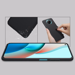 Nillkin Super Frosted Shield vahvistettu tapaus kansi Xiaomi Redmi Note 9T 5G musta