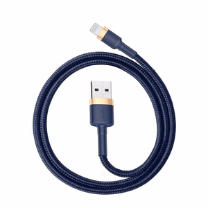 Baseus Cafule Lightning -kaapeli 1,5A 2m kultainen+tummansininen
