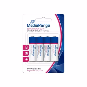 Hiili-sinkkiparisto AA 1.5V/4kpl MediaRange