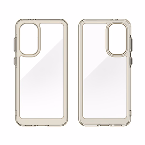 Outer Space Case for Samsung Galaxy A36 Cover with Flexible Frame - Semi-Transparent, Black