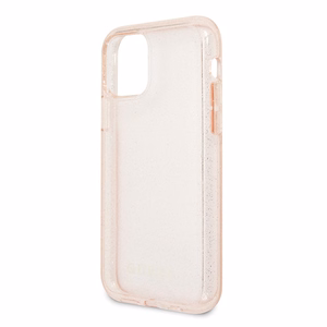 Guess GUHCN65PCGLPI iPhone 11 Pro Max vaaleanpunainen/vaaleanpunainen kova kotelo Glitter
