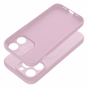 Silikoninen Mag Cover iPhone 14 PRO:lle yhteensopiva MagSafen kanssa vaaleanpunainen
