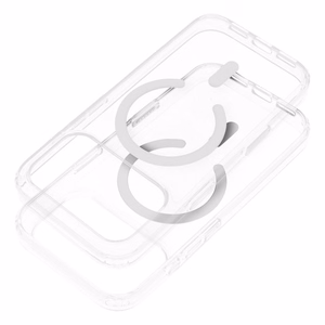 Suojakuori iPhone 15 PRO MAX:lle Forcell F-Protect Clear Hybrid Premium yhteensopiva MagSafen kanssa läpinäkyvä