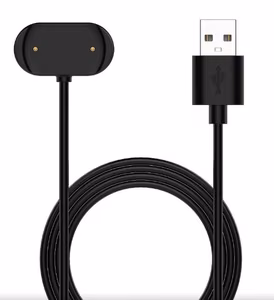 USB kaapeli Amazfit GTR3 / GTR3 PRO / GTS3 / T-Rex 2 musta