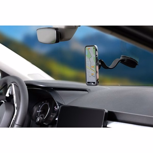 Magneettinen autopidike puhelimelle MagSafe-yhteensopiva Forcell F-Grip MagFlex tuulilasiin / kojelautaan musta