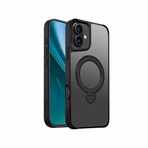 Etteri Matt Mag Ring case for iPhone 16 Plus 6,7" black
