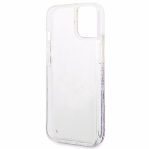 Guess GUHCP14MLFLSU iPhone 14 Plus 6.7 "violet / purple hardcase Flower Liquid Glitter