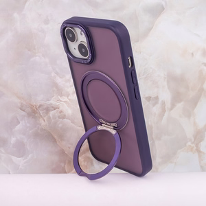 Mag Ring suojakuori pyörivällä renkaalla iPhone 15 Pro 6,1'' violetti