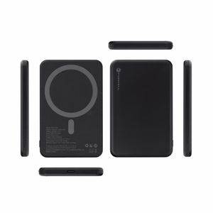 Forcell F-Energy Slim F5K9 -varavirtalähde, MagSafe-yhteensopiva, 5000 mAh, 15 W, QC 4.0, PD 3.0, musta