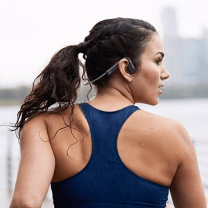 SHOKZ OpenMove langattomat kaulakuulokkeet urheiluun Bluetooth harmaa