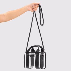 Case-Mate Micro Tote Bag vettä hylkivä olkalaukku, Midnight Black / Clear