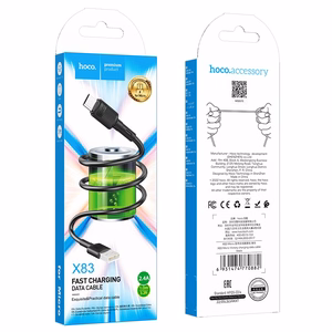 Hoco X83 USB-A – MicroUSB Kaapeli 1,0 m, musta