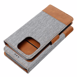 Läppäsuojakuori iPhone 17 PRO MAX -lle Jeans Book harmaa