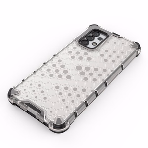 Honeycomb tapauksessa panssaroitu suojus geelirunko Samsung Galaxy A03s (166.5) sininen