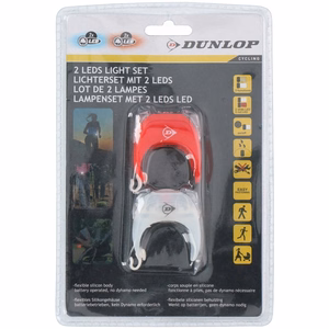 Dunlop silikoninen LED-polkupyöränvalosarja, etu- ja takavalo