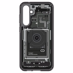 Spigen Ultra Hybrid Suojakuori Samsung Galaxy S23 FE:lle - Dark Gray (Zero One Pattern)