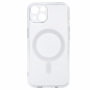 TEL PROTECT MagSilicone Suojakuori iPhone 14:lle läpinäkyvä