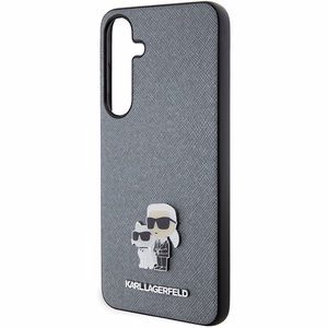 Karl Lagerfeld Saffiano KC Pin kovakuori Samsung Galaxy S24 Plus:lle - harmaa