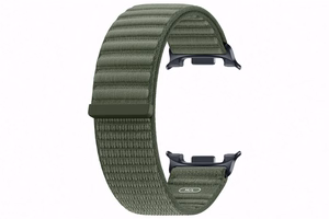 Samsung SVL33LG Fabric Band -kangasranneke (M/L) Galaxy Watch9 / Galaxy Watch8 -kelloille, oliivinvihreä
