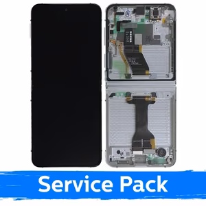 LCD-näyttö Samsung F731 Z Flip5 kehyksellä / Cream / (Service Pack)