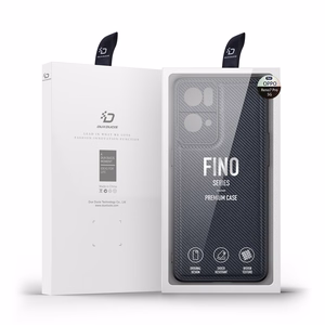 Dux Ducis Fino case cover covered with nylon material Oppo Reno7 Pro 5G black