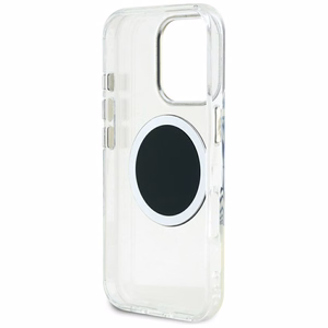 Guess IML Metal Colored Circle Classic Logo MagSafe Suojakuori iPhone 16 Pro Max:lle - musta