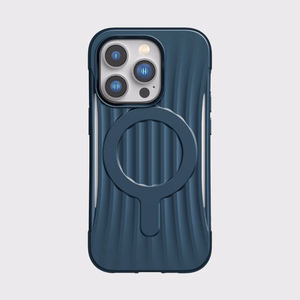 Raptic X-Doria Clutch Case iPhone 14 Pro MagSafe takakuori sininen