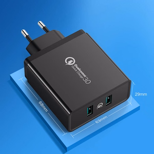 Ugreen CD161 seinälaturi, 2× USB-A, 36 W, QC3.0 – musta