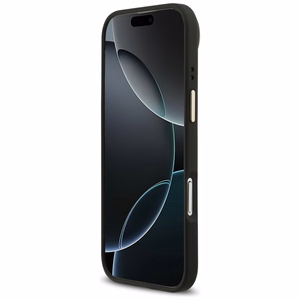 Guess-kuori iPhone 17 Air HC MAGSAFE PU W/ 4G PU STRIPE musta
